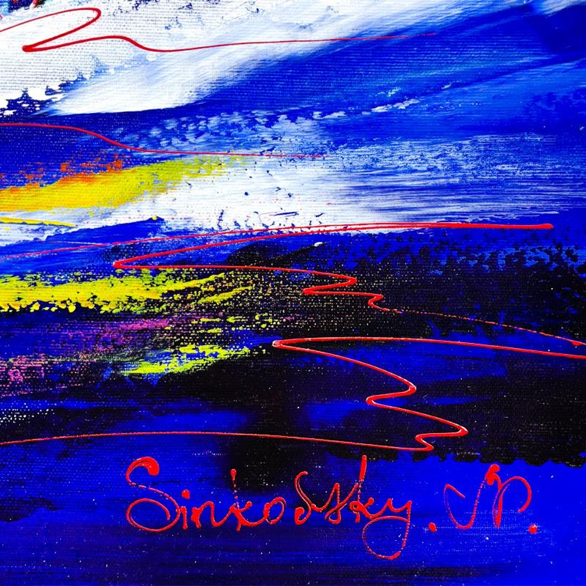 Natalia Sinkovsky, Original Acrylic Painting on Canvas, Hand Signed with Letter of Authenticity.