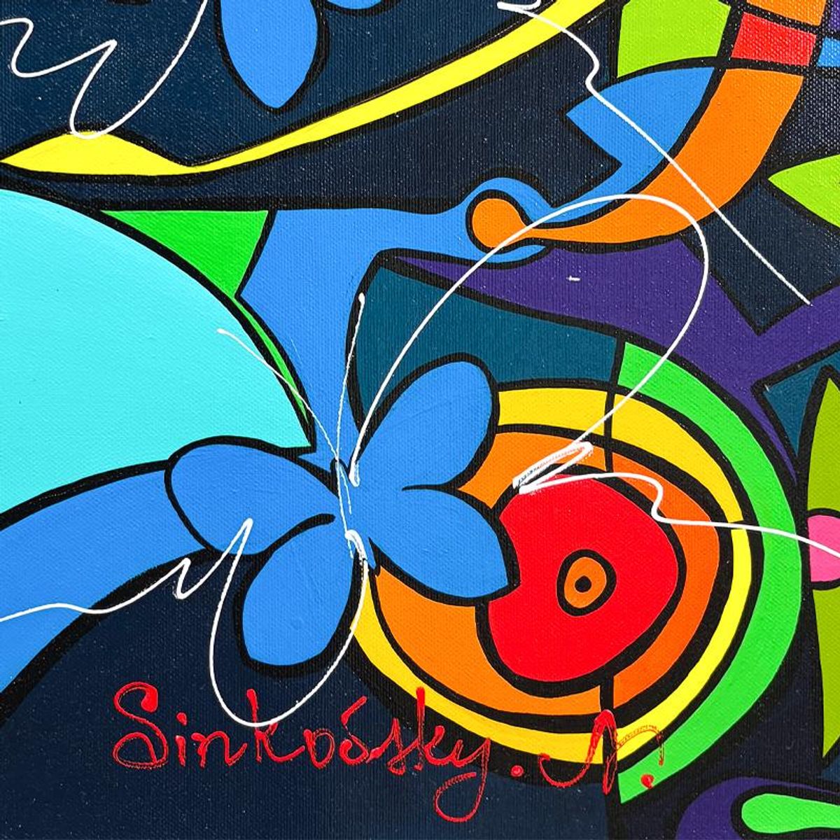 Natalia Sinkovsky, Original Acrylic Painting on Canvas, Hand Signed with Letter of Authenticity.