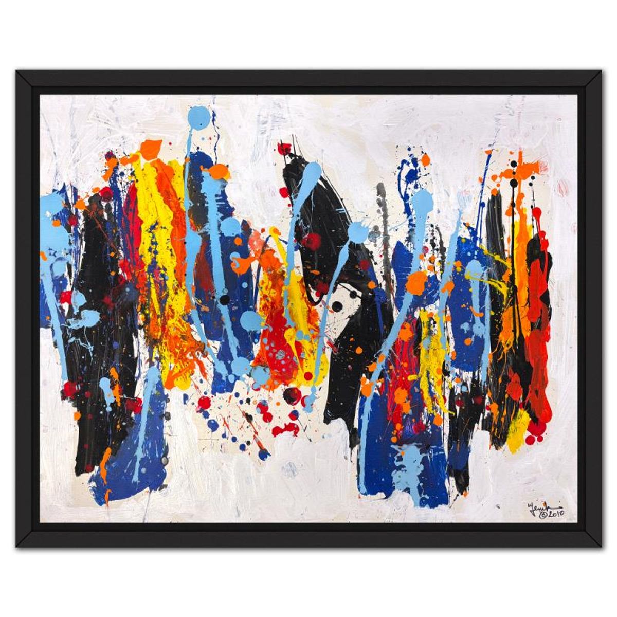 Jenik Cook, Framed Hand Signed Original Painting with Letter of Authenticity.