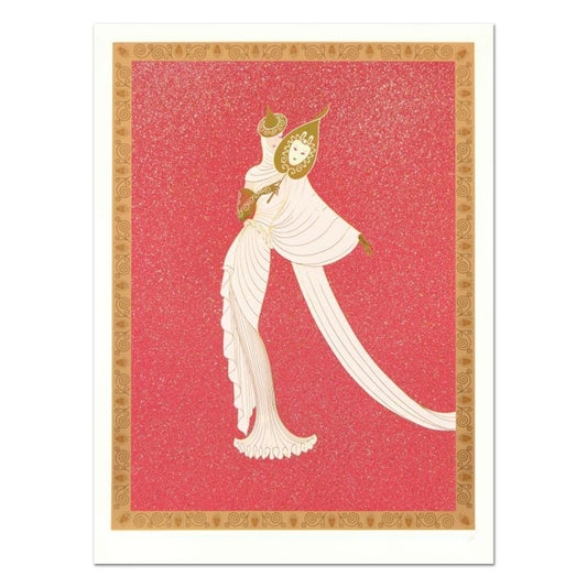 Erte (1892-1990), "Tanagra Red" Hand Signed Limited Edition Serigraph, Numbered 70/100 with Certificate of Authenticity.
