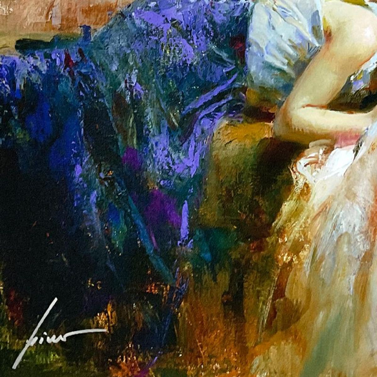 Pino (1939-2010), "Innocence" Limited Edition on Canvas, Numbered 99/295 and Hand Signed with Certificate of Authenticity.