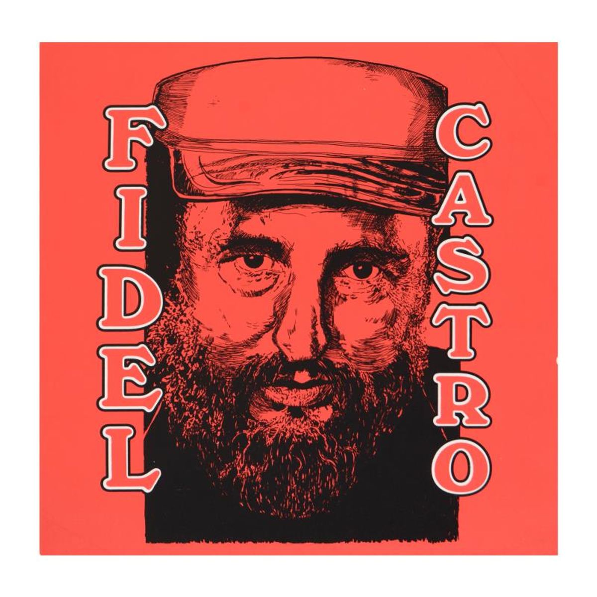 Steve Kaufman (1960-2010), "Fidel Castro" Limited Edition Silkscreen on Canvas, Numbered 20/50 and Hand Signed Inverso with Letter of Authenticity.