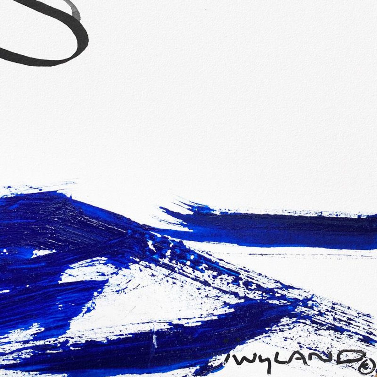 Wyland, "Dolphin" Framed Original Sumi Ink Painting, Hand Signed with Letter of Authenticity.