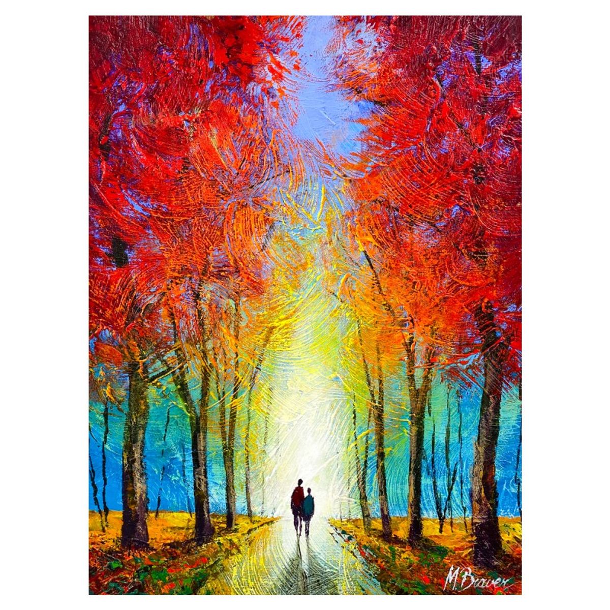 Mark Braver, Original Acrylic Painting on Canvas, Hand Signed with Letter of Authenticity.