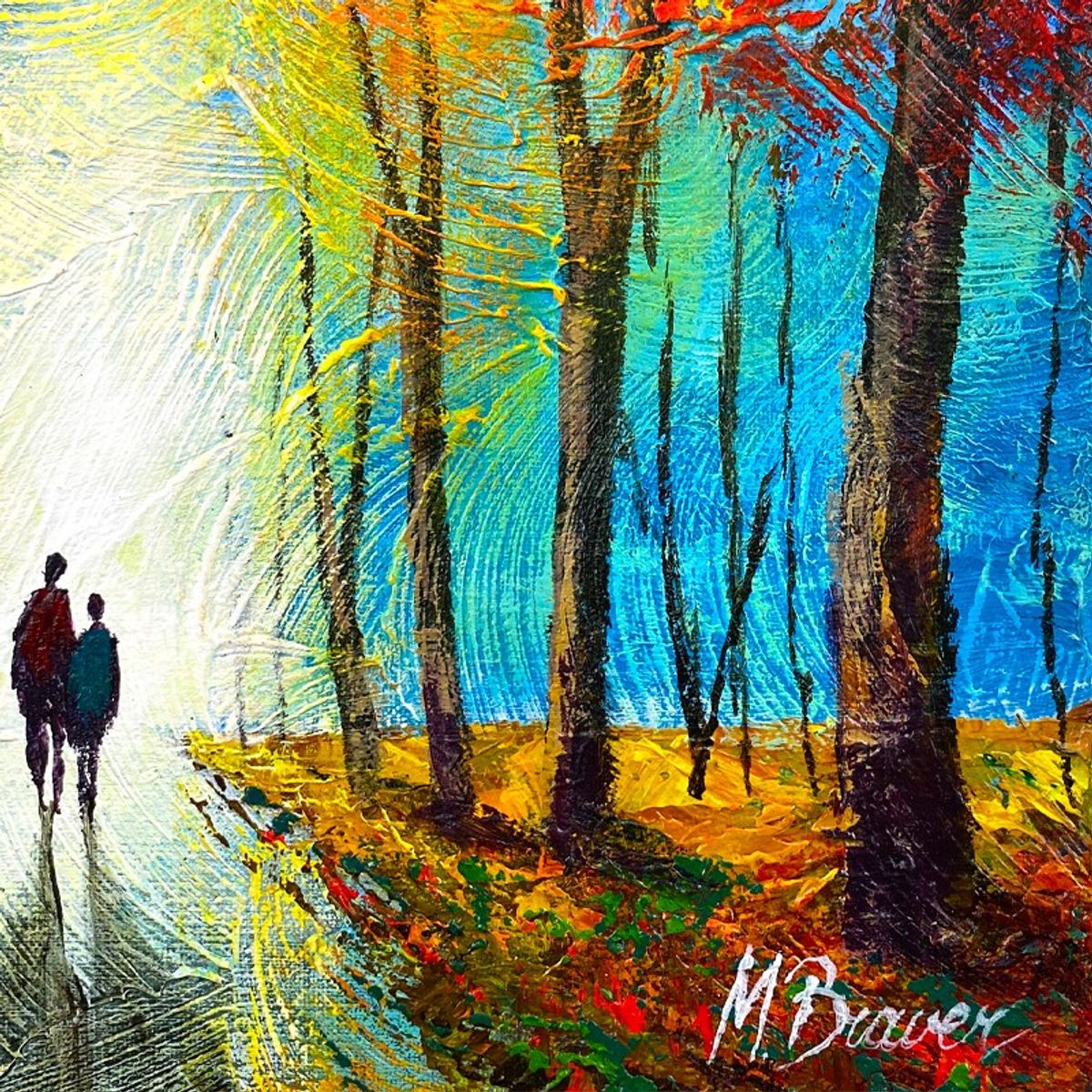 Mark Braver, Original Acrylic Painting on Canvas, Hand Signed with Letter of Authenticity.