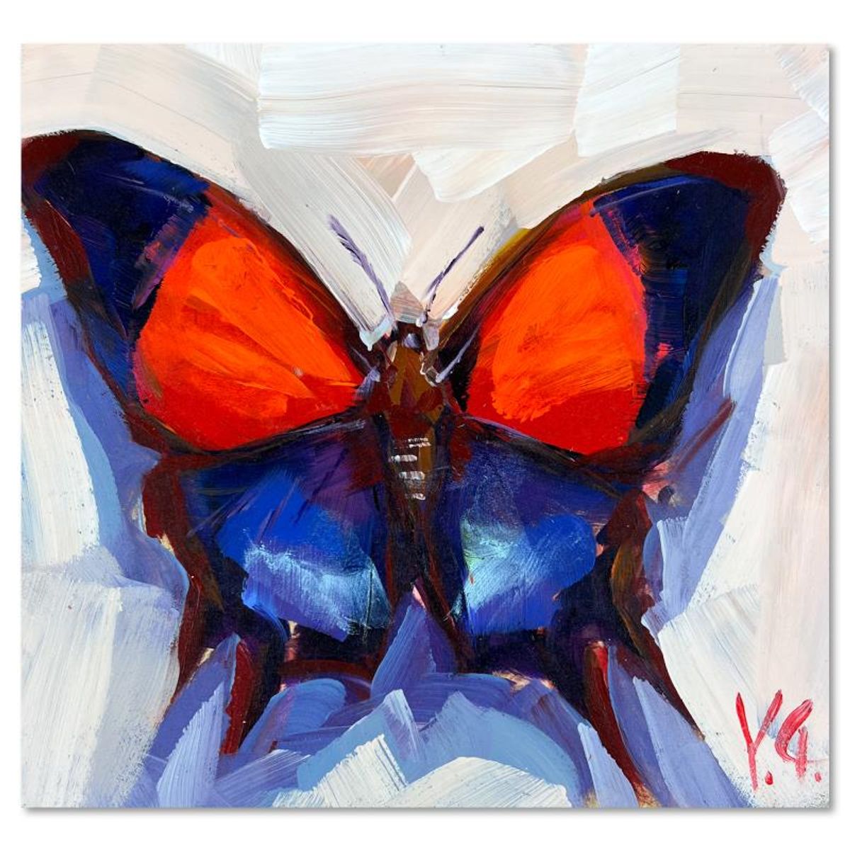 Yasna Godovanik, Hand Signed Original Painting on Board with letter of Authenticity.