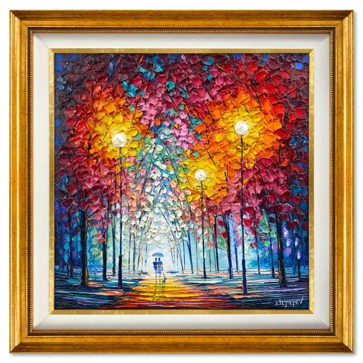 Slava Ilyayev, Framed Original Oil Painting on Canvas, Hand Signed with Letter of Authenticity.