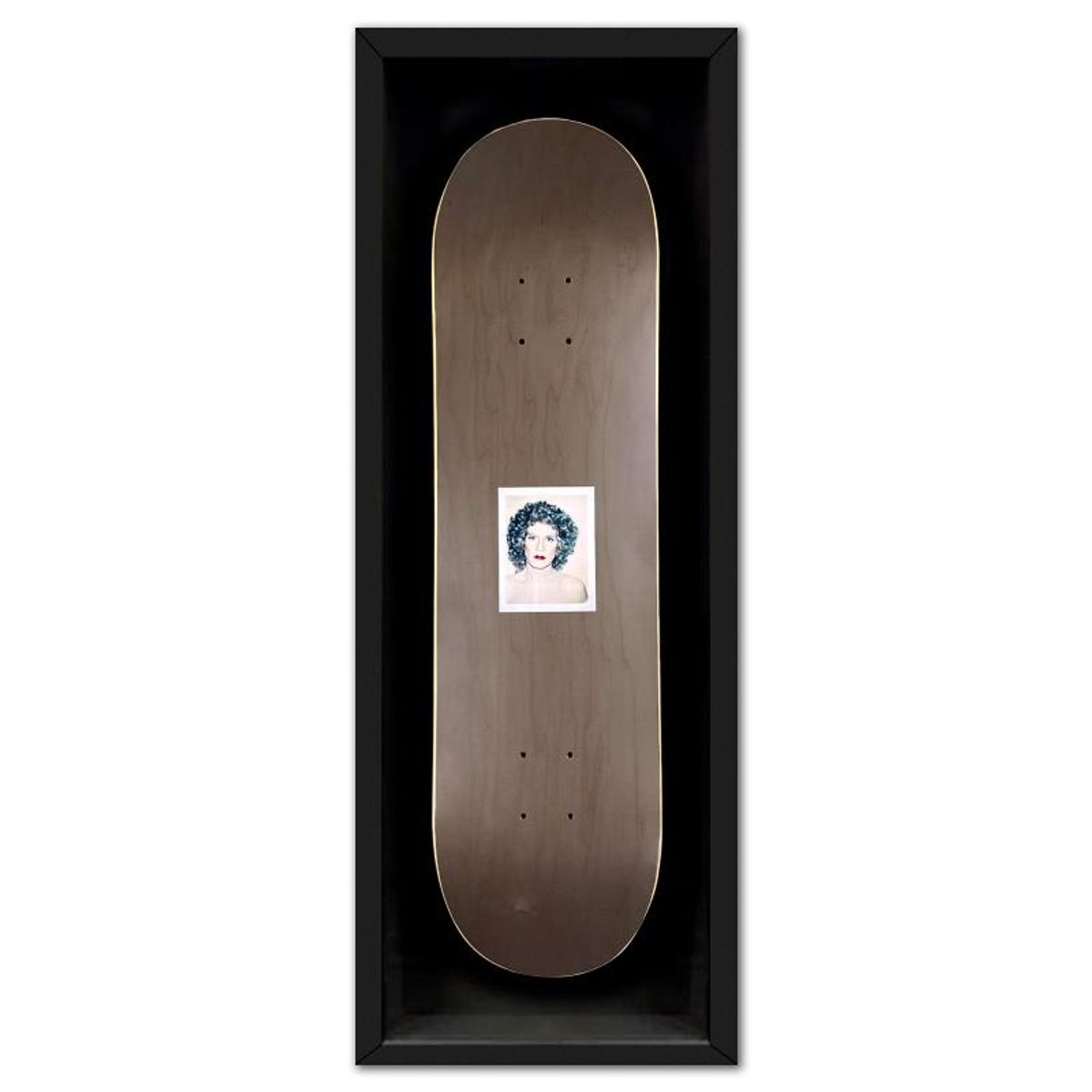Andy Warhol (1928-1987), "Self Portrait (Black)" Framed Unique Edition Skateboard, Plate Signed with Letter of Authenticity.