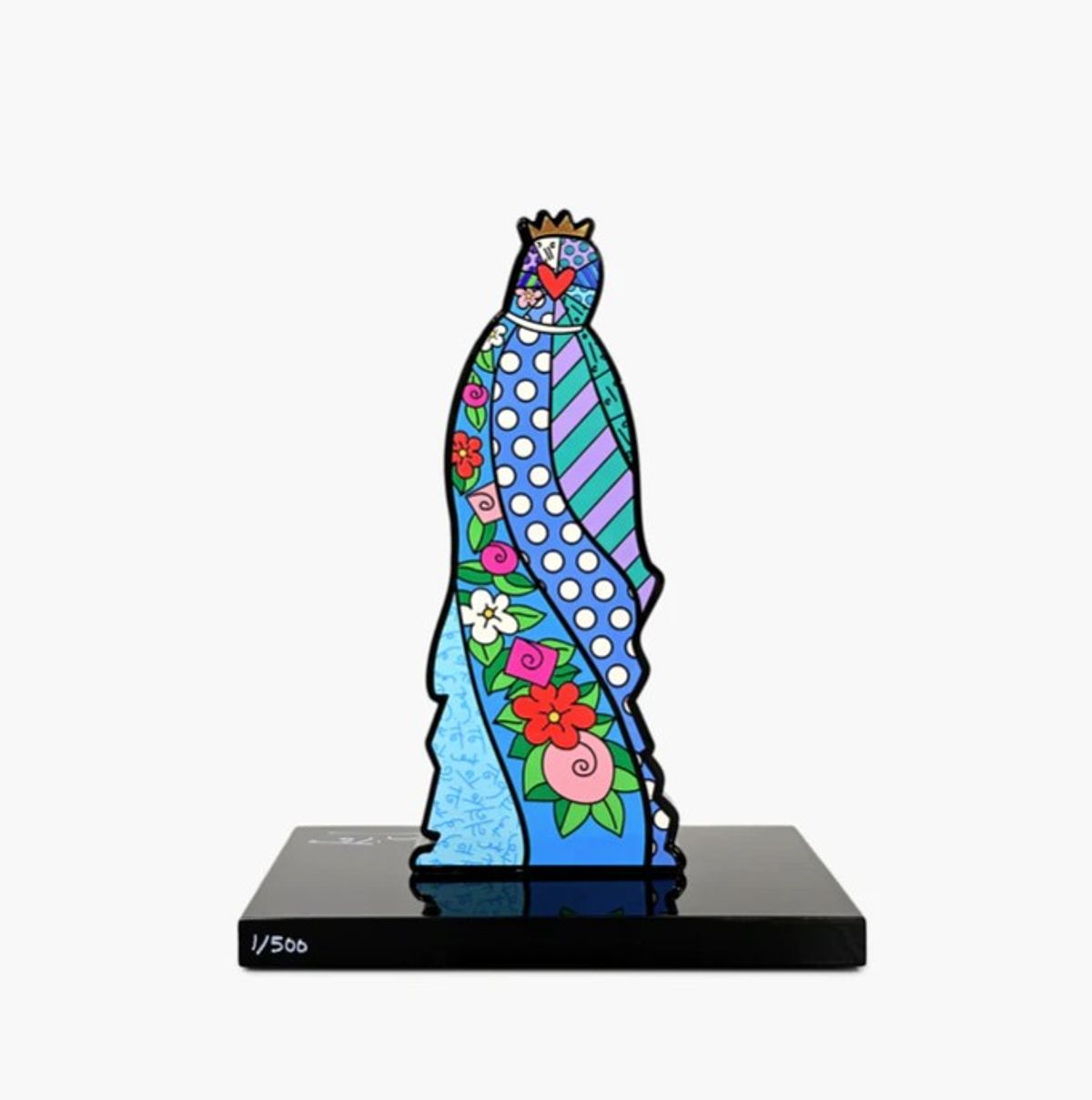 Romero Britto- Resin Sculpture with Hand Embellishments "Virgin Mary"