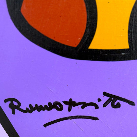 Romero Britto-  Original Painting on Canvas "Teddy Bear"