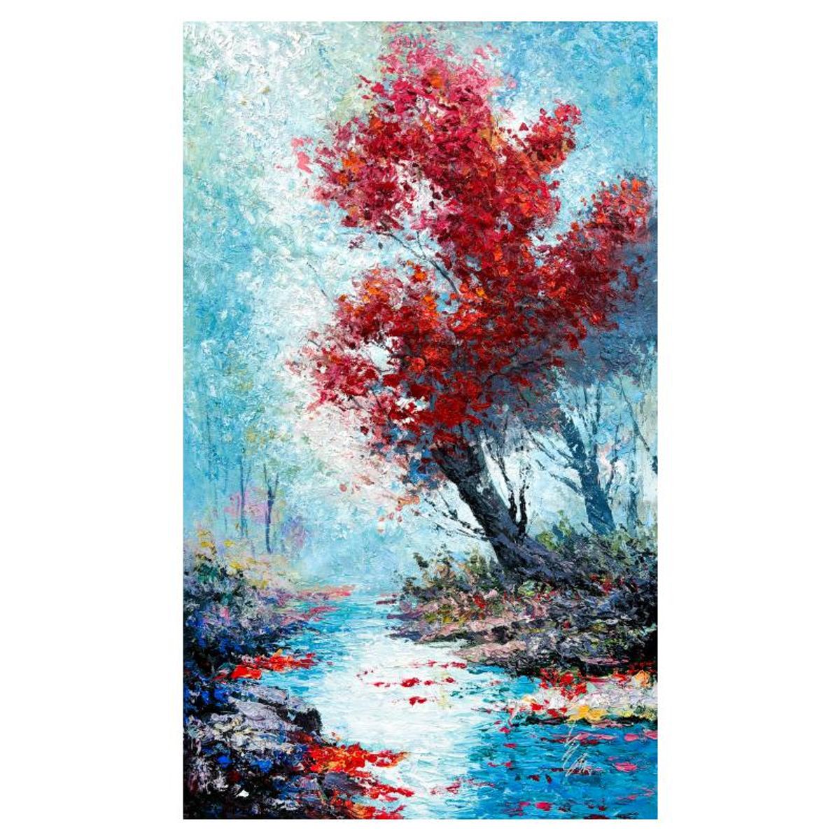 Inam, Original Oil Painting on Canvas, Hand Signed with Letter of Authenticity.