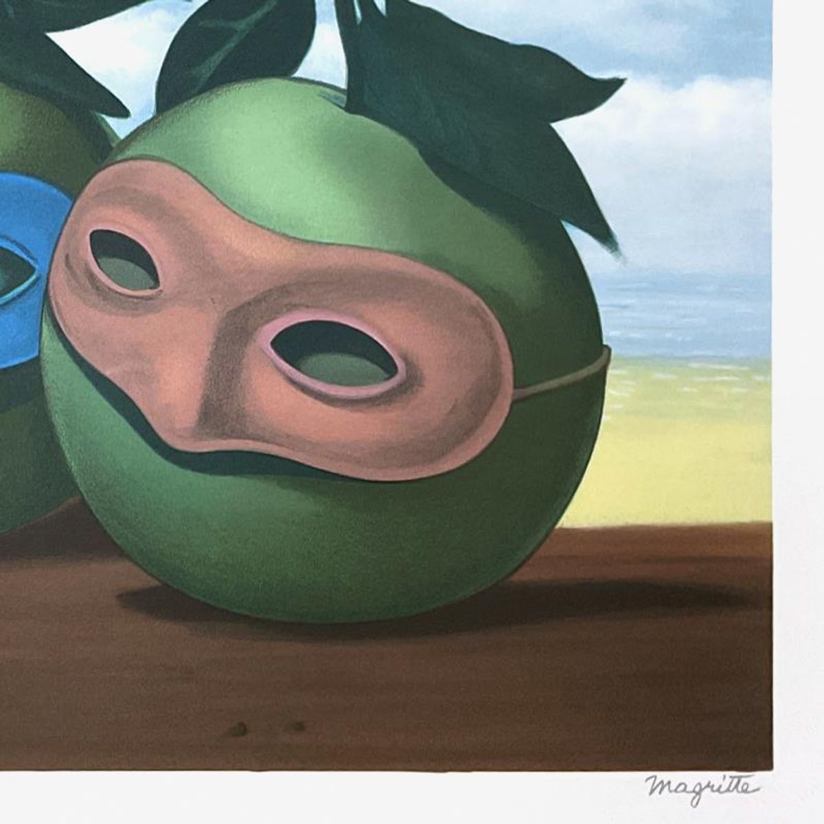 Rene Magritte 1898-1967 (After), "La Valse Hesitation (The Hesitation Waltz)" Framed Limited Edition Lithograph, Estate Signed and Numbered 122/275 with Certificate of Authenticity.