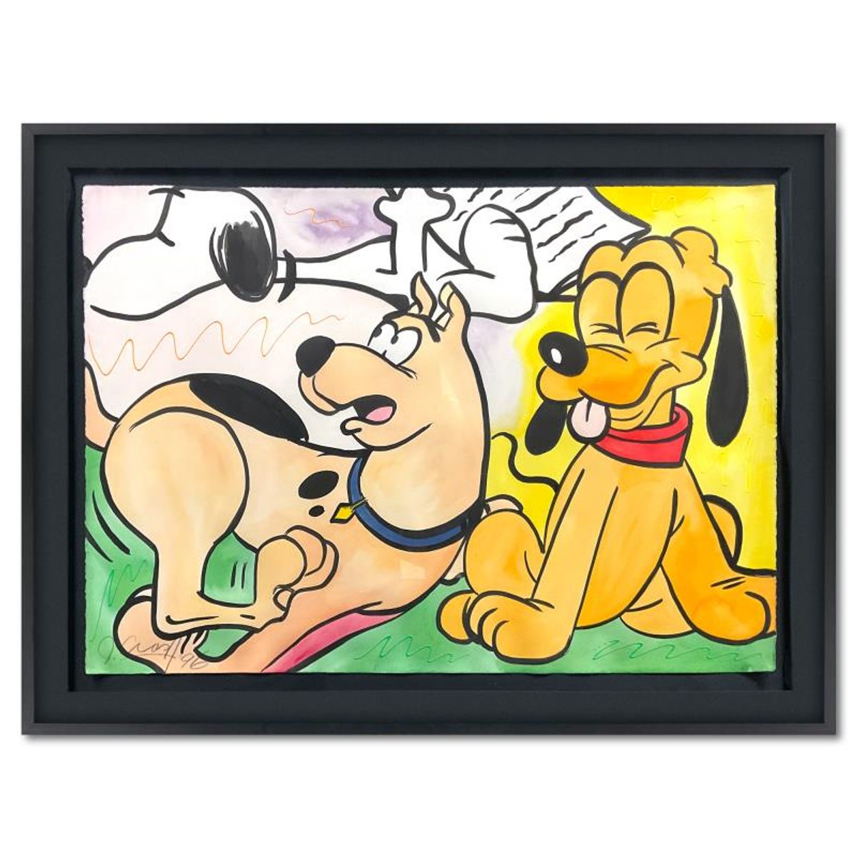 Crash, Framed Original Painting (37" x 49"), Dated 1996 and Hand Signed with Letter of Authenticity.