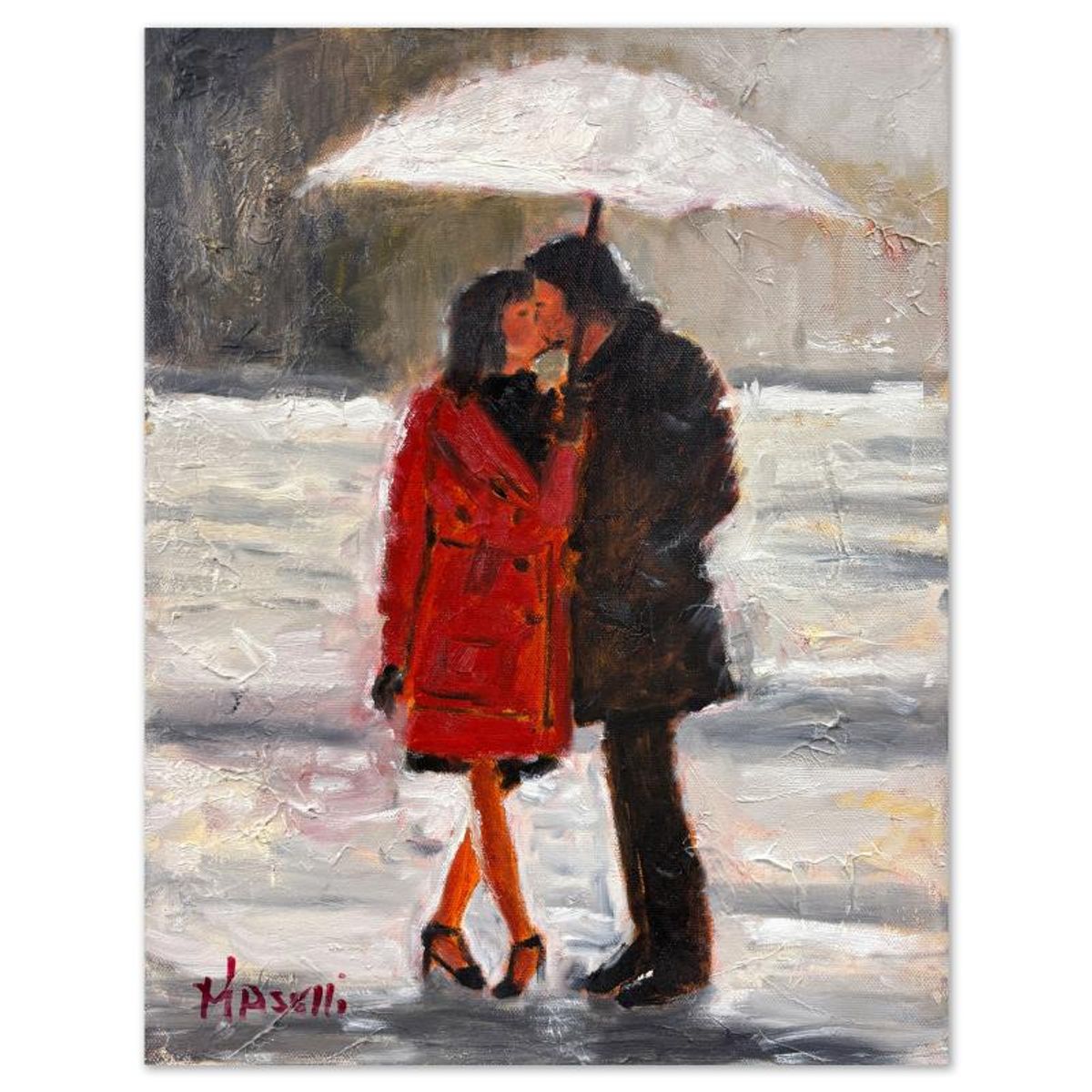 Michael Maselli, Original Painting on Canvas, Hand Signed with Letter of Authenticity.