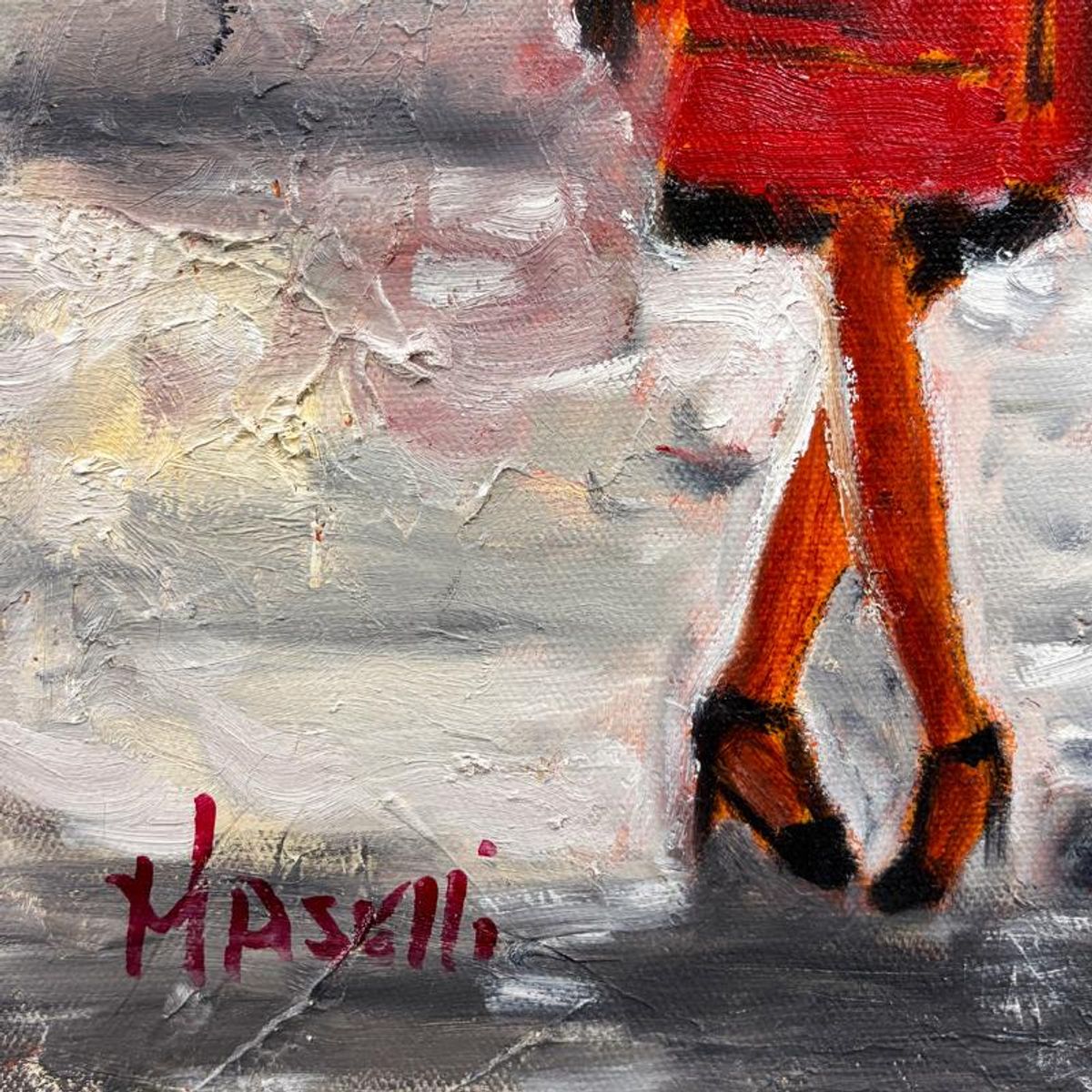 Michael Maselli, Original Painting on Canvas, Hand Signed with Letter of Authenticity.