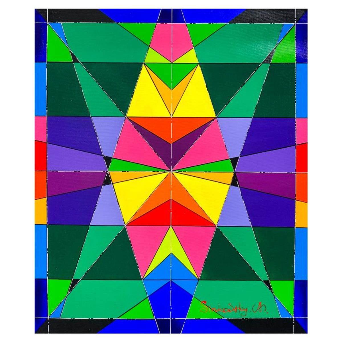 Natalia Sinkovsky, Original Acrylic Painting on Canvas, Hand Signed with Letter of Authenticity