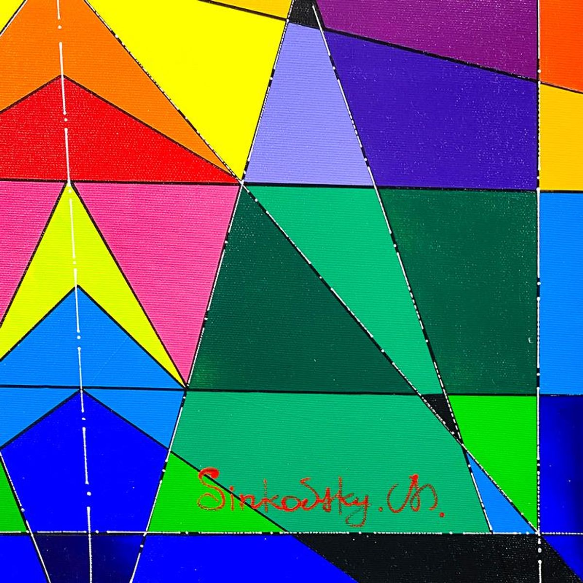 Natalia Sinkovsky, Original Acrylic Painting on Canvas, Hand Signed with Letter of Authenticity