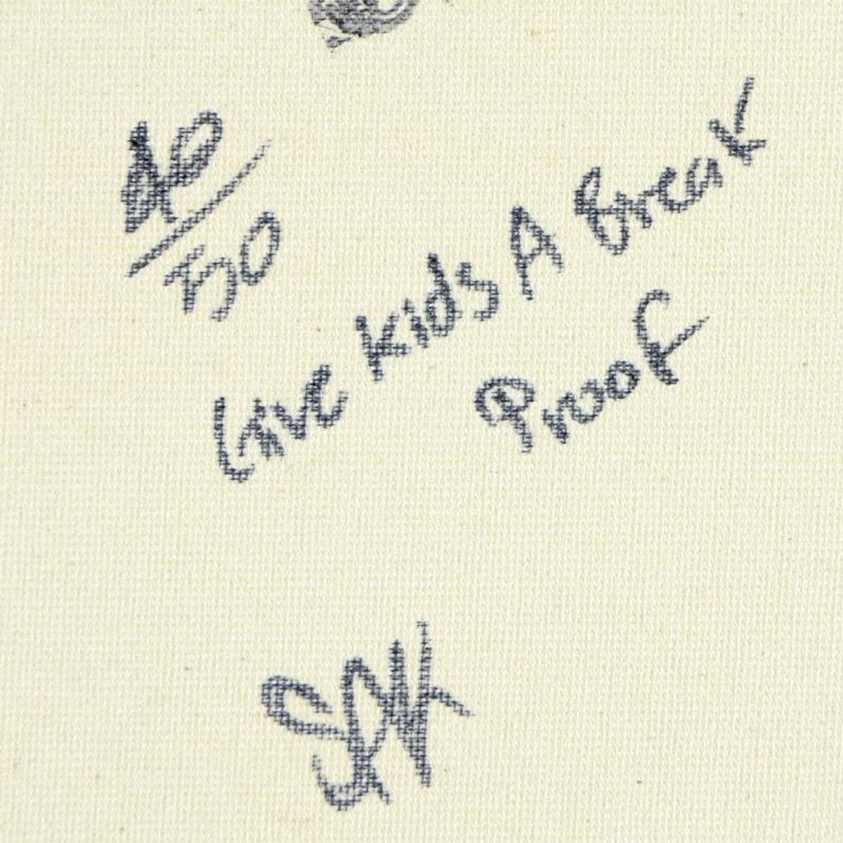 Steve Kaufman (1960-2010), "John F. Kennedy" Limited Edition Hand Pulled Silkscreen on Canvas, Numbered 40/50 and Hand Signed Inverso with Letter of Authenticity.