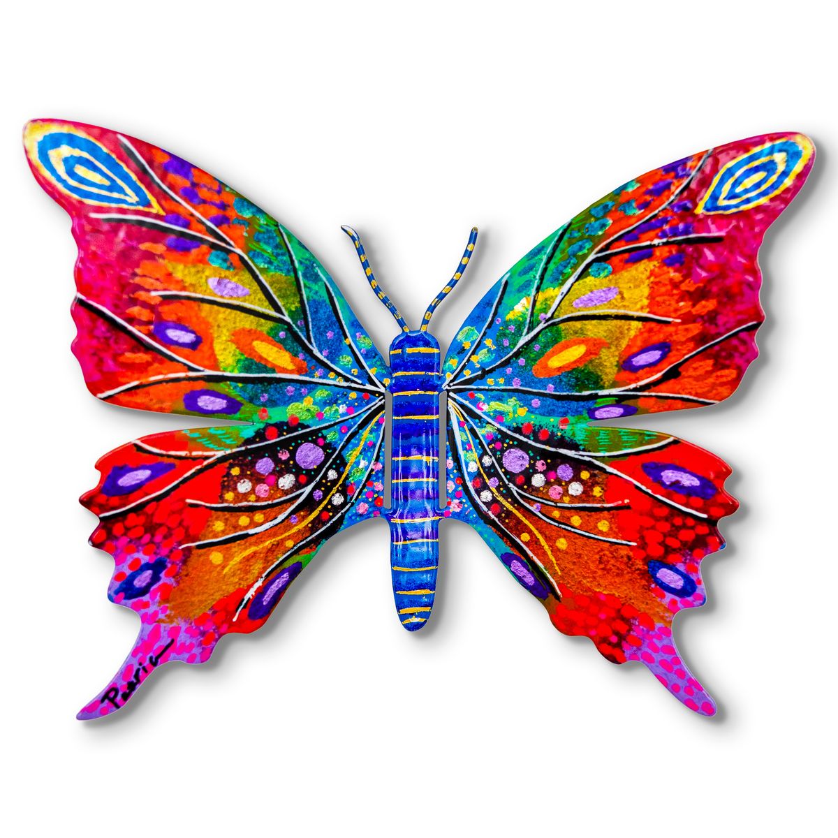 Patricia Govezensky- Original Painting on Cutout Steel "Butterfly"