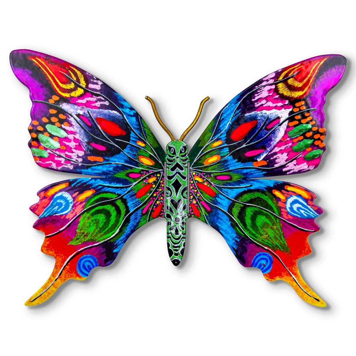 Patricia Govezensky- Original Painting on Cutout Steel "Butterfly"