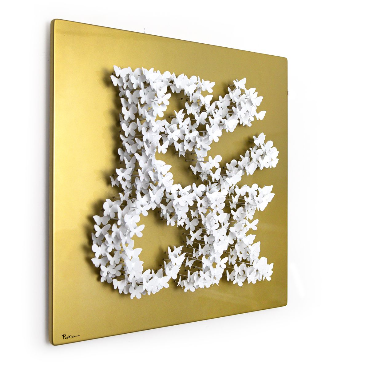 Patricia Govezensky- Original 3D Metal Art on Wood "Bold Rebellion"
