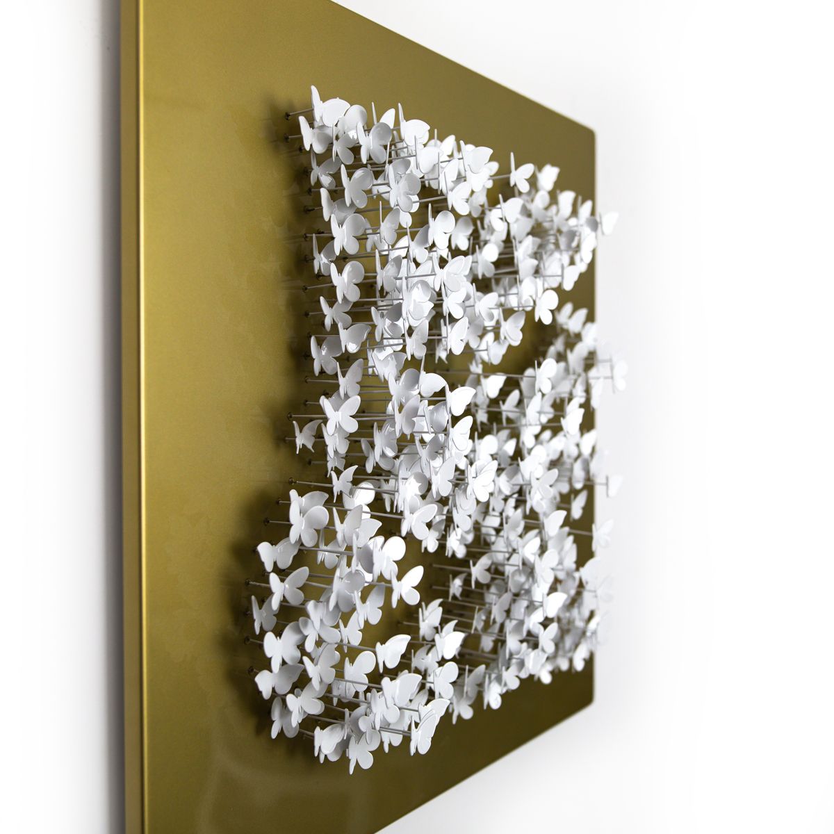 Patricia Govezensky- Original 3D Metal Art on Wood "Bold Rebellion"