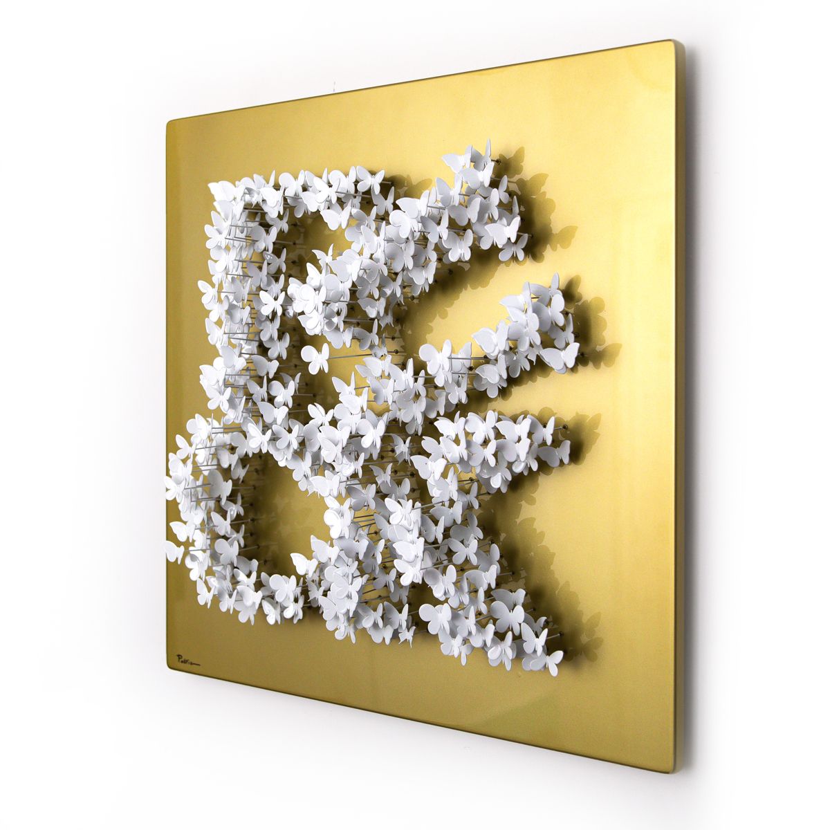 Patricia Govezensky- Original 3D Metal Art on Wood "Bold Rebellion"
