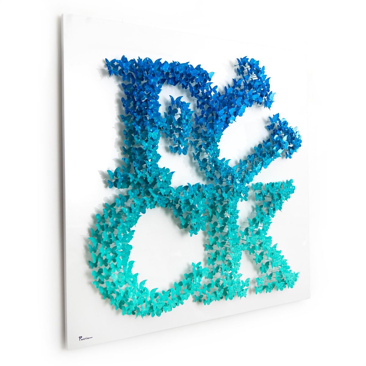 Patricia Govezensky- Original 3D Metal Art on Wood "Bold Rebellion"