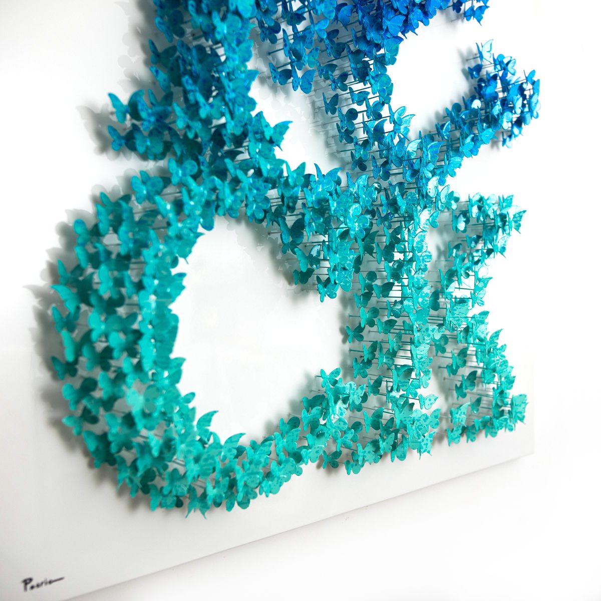Patricia Govezensky- Original 3D Metal Art on Wood "Bold Rebellion"