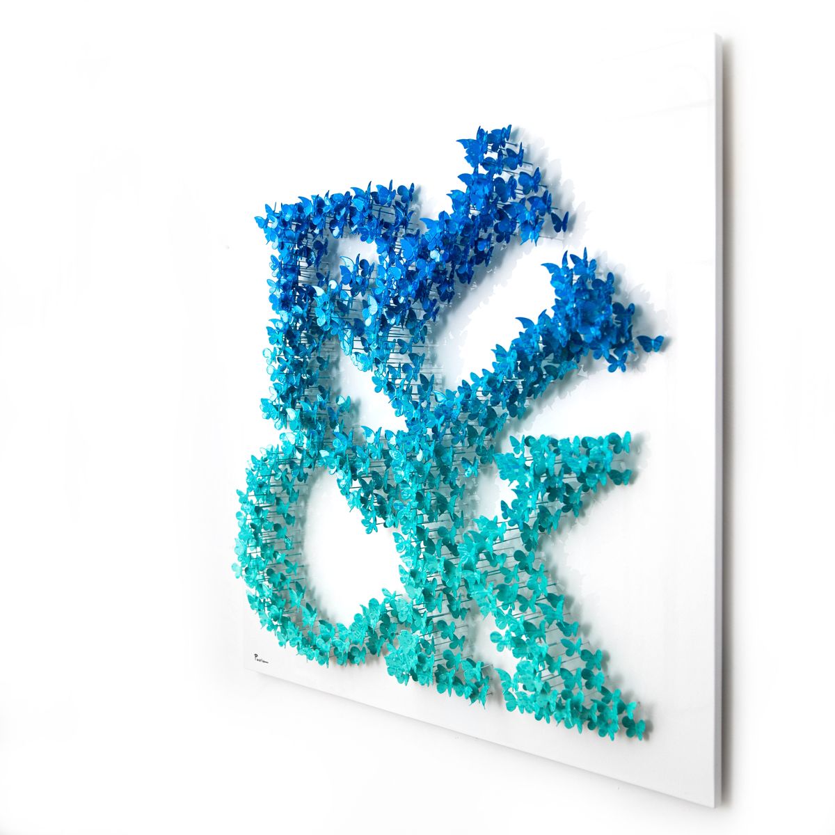 Patricia Govezensky- Original 3D Metal Art on Wood "Bold Rebellion"