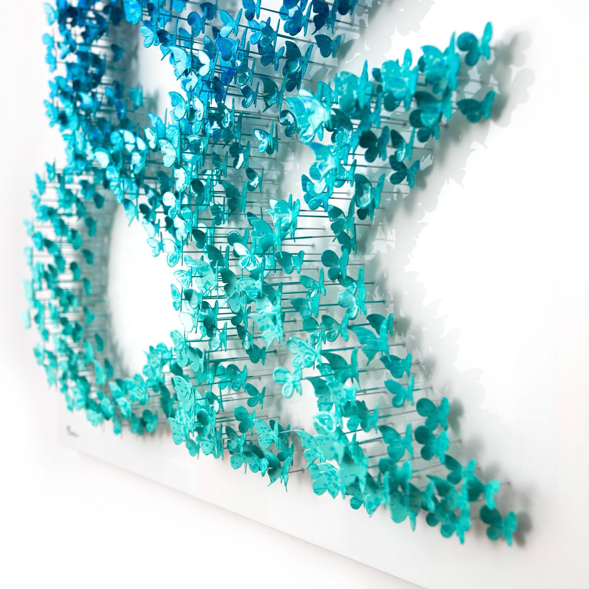 Patricia Govezensky- Original 3D Metal Art on Wood "Bold Rebellion"
