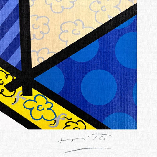 Britto, "Penolope of Modern Day" Framed Limited Edition Serigraph, Numbered and Hand Signed with Letter of Authenticity.