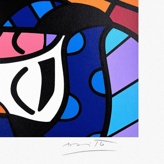 Britto, "Sleep Well" Framed Limited Edition Serigraph, Numbered and Hand Signed with Letter of Authenticity.