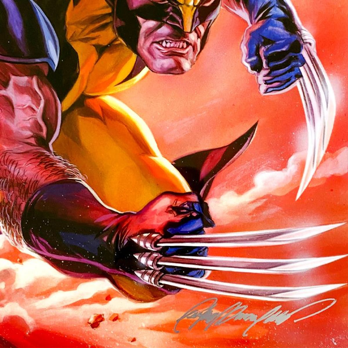 Marvel Comics & Felipe Massafera, "X-Men: Children of the Atom" Limited Edition on Aluminum, PP Numbered 3/4 and Signed with Letter of Authenticity.