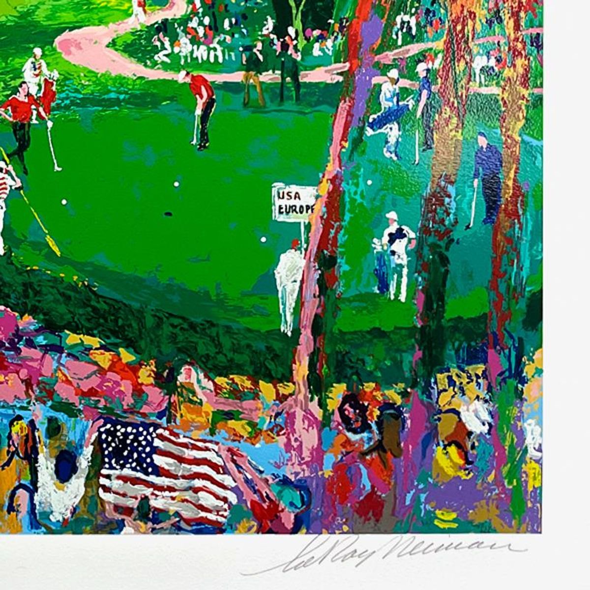 LeRoy Neiman (1921-2012), "Ryder Cup Valhalla 2008" Limited Edition Serigraph, Numbered 176/450 and Hand Signed with Letter of Authenticity.