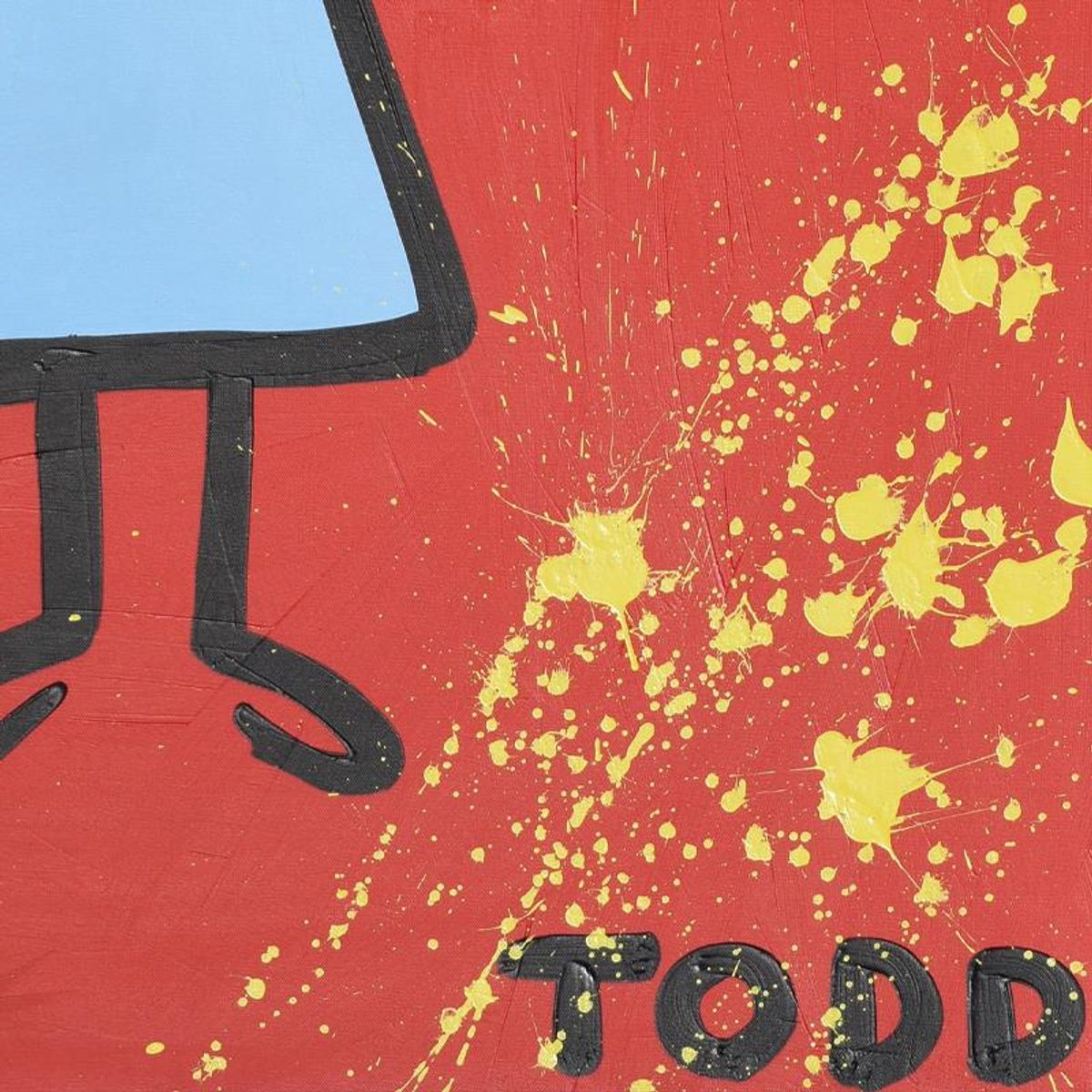 Todd Goldman, "Smiling" Original Acrylic Painting on Gallery Wrapped Canvas (36" x 48"), Hand Signed with Letter of Authenticity.