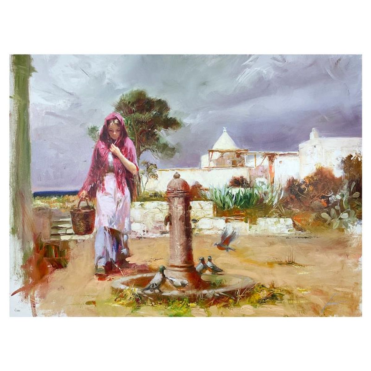 #1 in Edition - Pino (1939-2010), "The Fountain of Life" Limited Edition on Canvas, Numbered 1/295 and Hand Signed with Certificate of Authenticity.