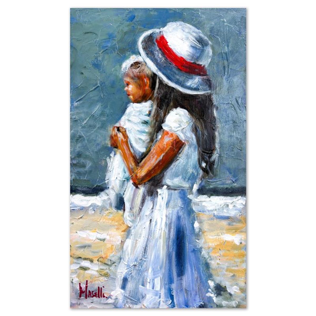 Michael Maselli, Original Painting on Canvas, Hand Signed with Letter of Authenticity.