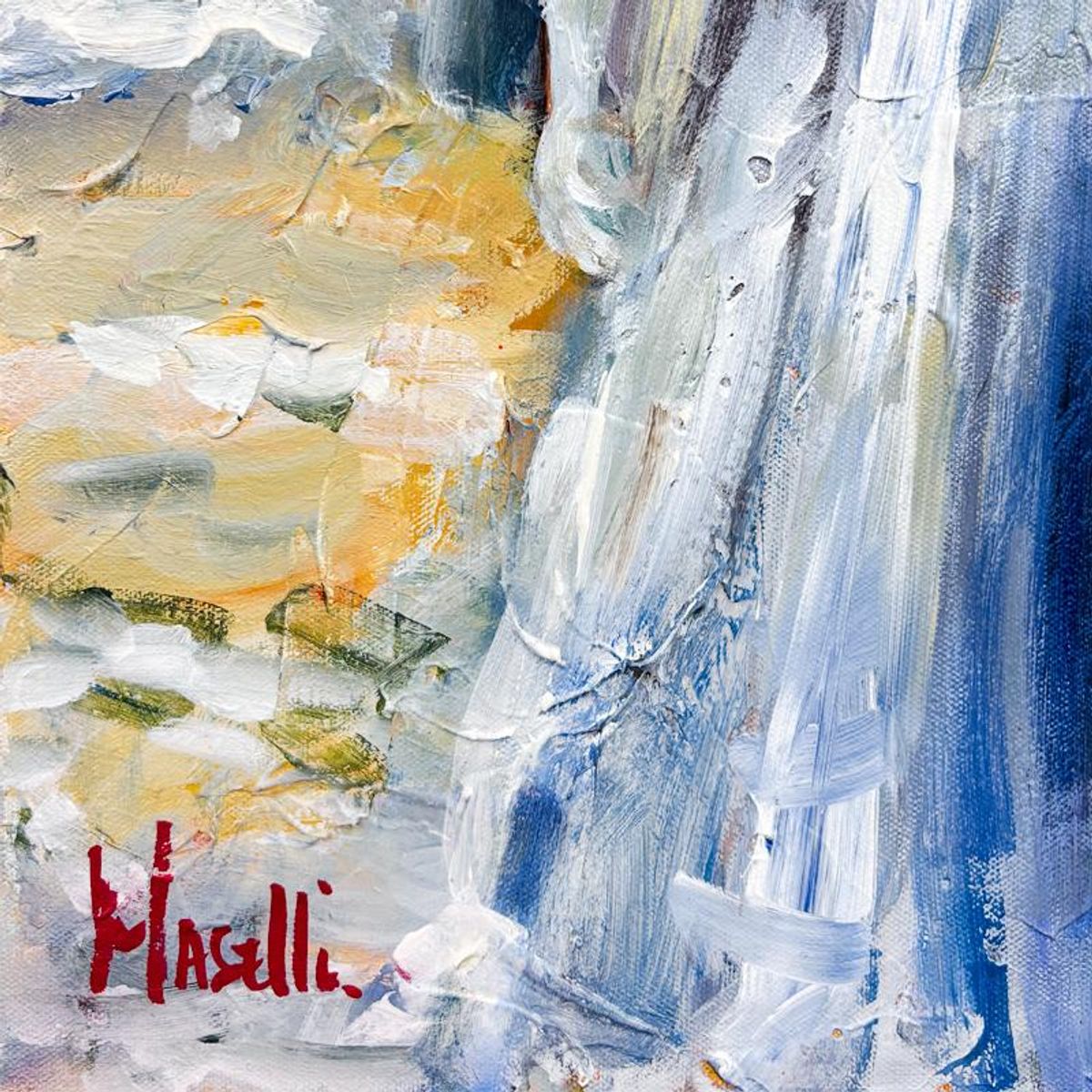 Michael Maselli, Original Painting on Canvas, Hand Signed with Letter of Authenticity.