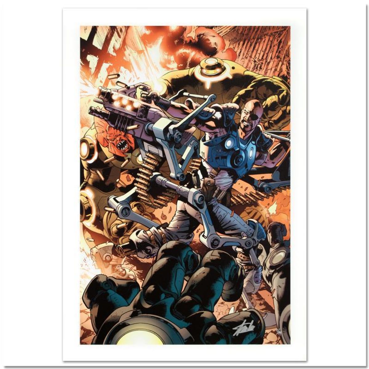 Stan Lee Signed, Marvel Comics "Ultimate Doom #1" Limited Edition Canvas 6/99 with Certificate of Authenticity.