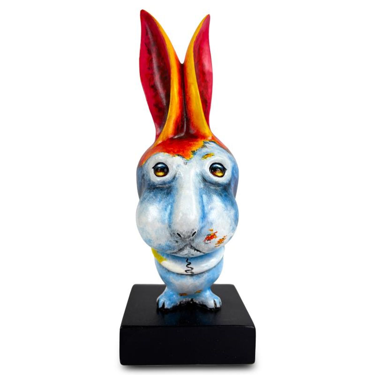 Wang, "Long Ears" Limited Edition Resin Sculpture, Numbered 17/99 and Hand Signed with Letter of Authenticity.