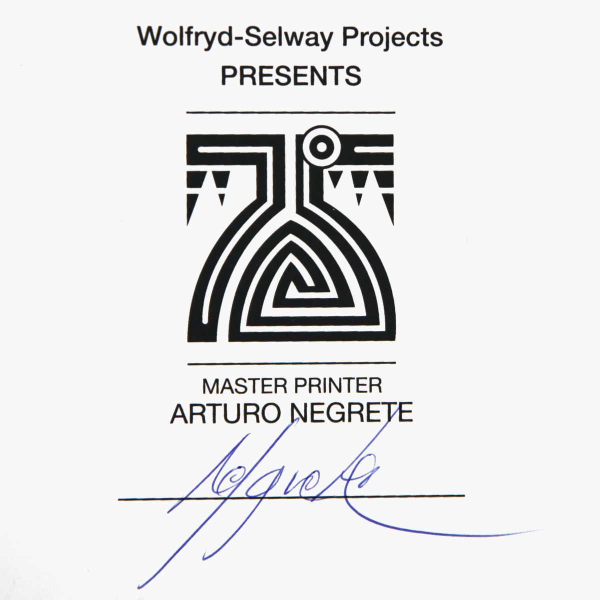 Wolfryd-Selway Projects- Silkscreen