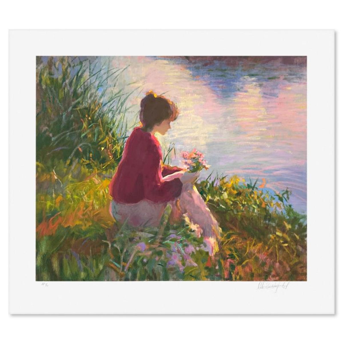 Don Hatfield, "Silent Reflections" Limited Edition Printer's Proof Serigraph, Numbered 1/11 and Hand Signed with Letter of Authenticity.