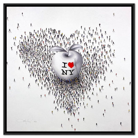 Craig Alan, "Populus: New York Groove" Framed Limited Edition on Canvas, Numbered and Hand Signed with Letter of Authenticity.