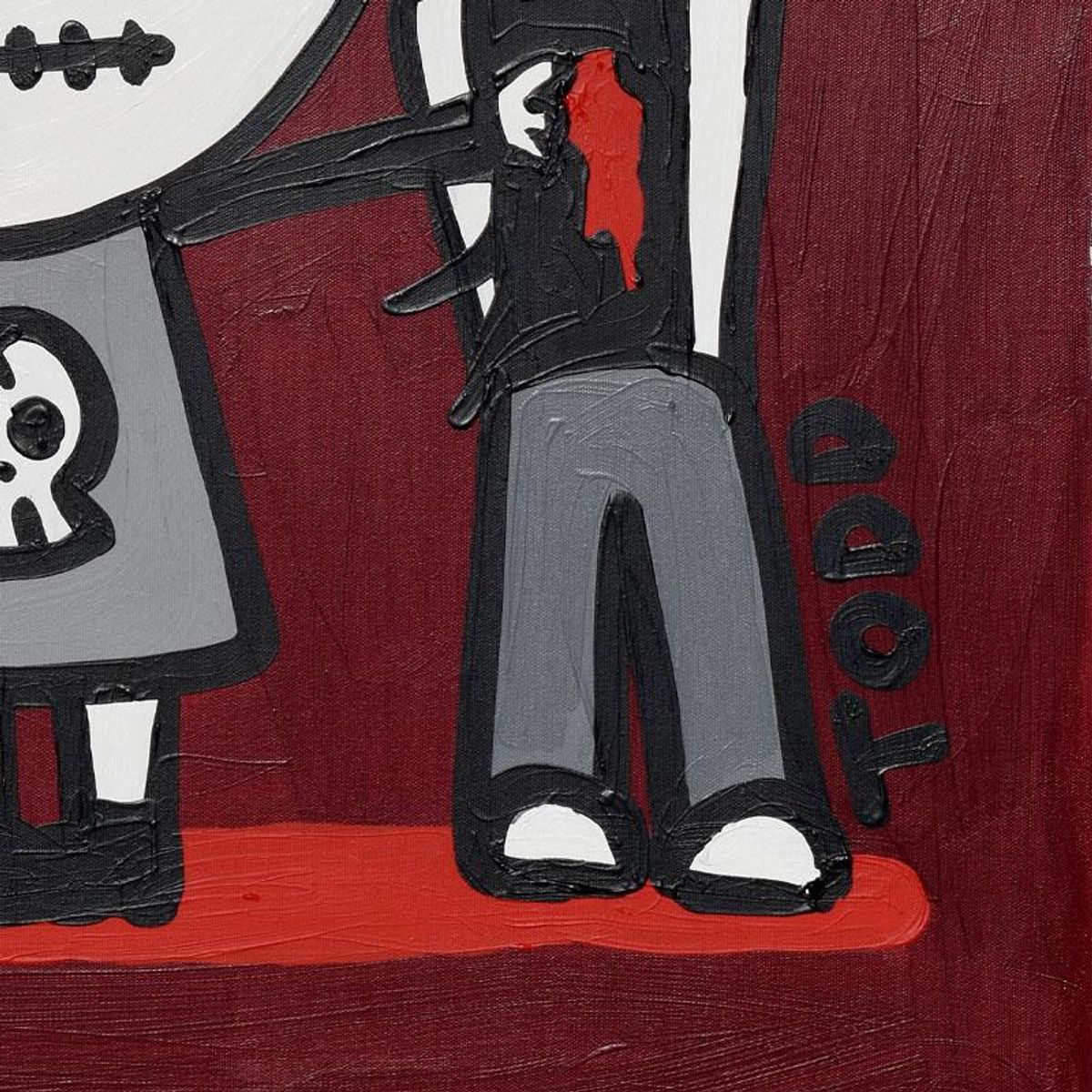Todd Goldman, "Heart Breaker" Original Acrylic Painting on Gallery Wrapped Canvas (24" x 36"), Hand Signed with Letter of Authenticity.