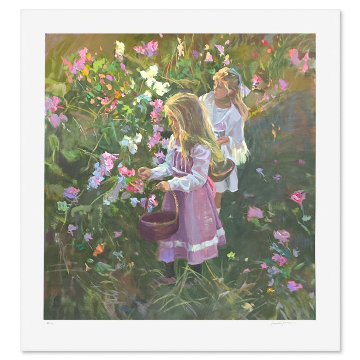 Don Hatfield, "Secret Meadow" Limited Edition Printer's Proof Serigraph, Numbered and 1/11 Hand Signed with Letter of Authenticity.