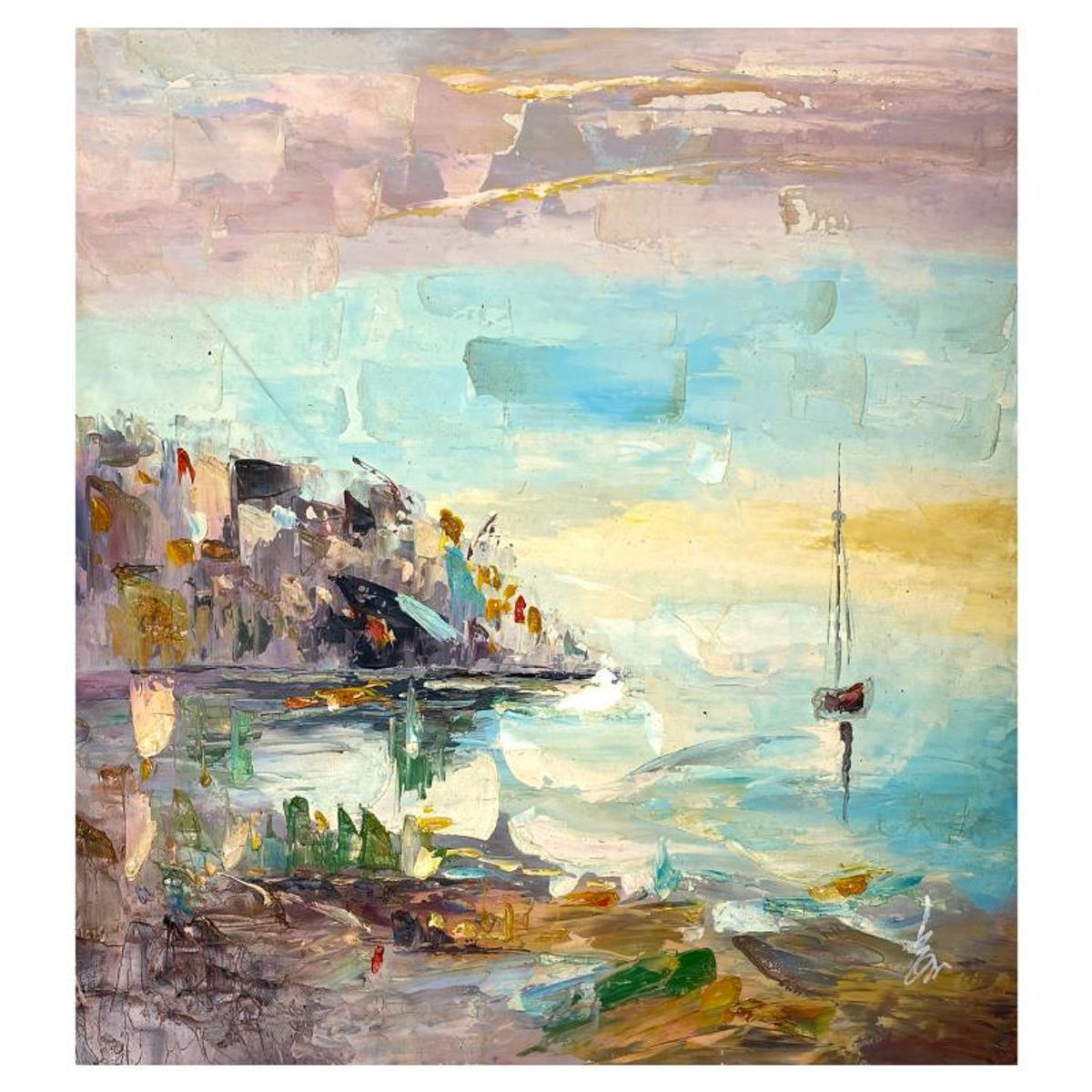 Inam, Original Acrylic Painting on Canvas, Hand Signed with Letter of Authenticity.