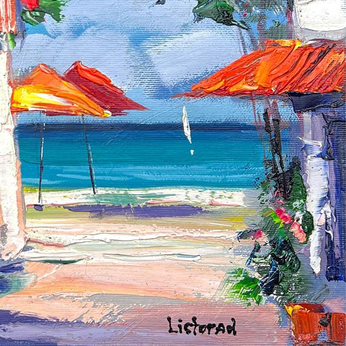 Natalya Listopad, Hand Signed Original Painting on Canvas with Letter of Authenticity.