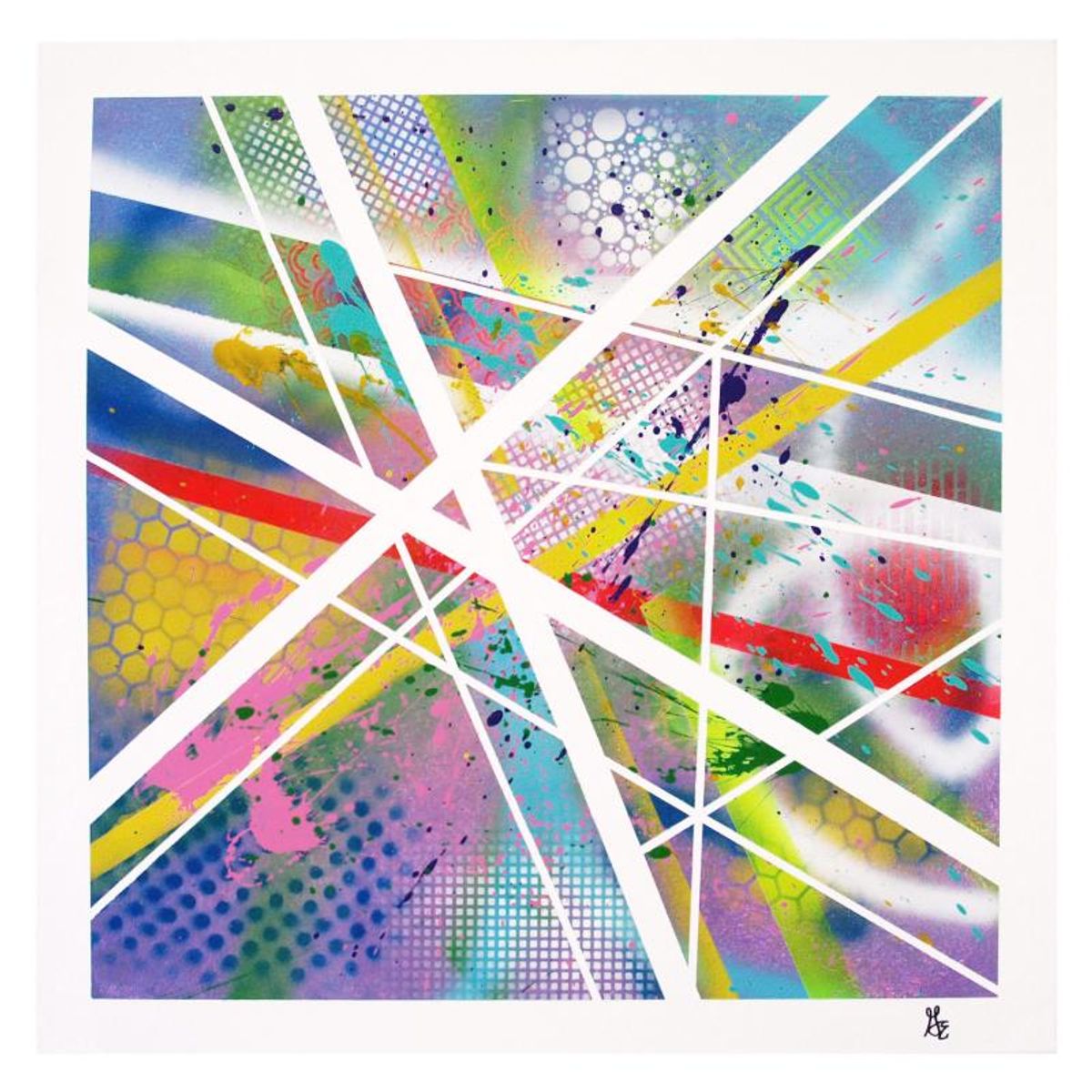 George Marlowe, "Graffiti IV" Original Acrylic Painting on Gallery Wrapped Canvas, Hand Signed with Letter of Authenticity