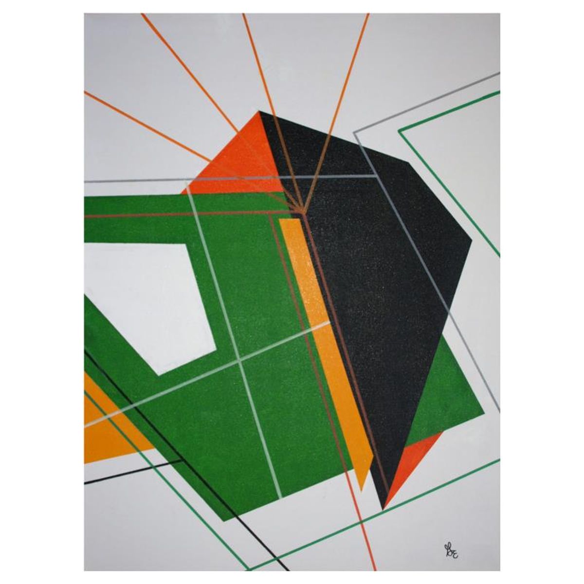 George Marlowe (d. 2026), "Cudda Bin Plaid" Original Acrylic Painting on Gallery Wrapped Canvas, Hand Signed with Letter of Authenticity